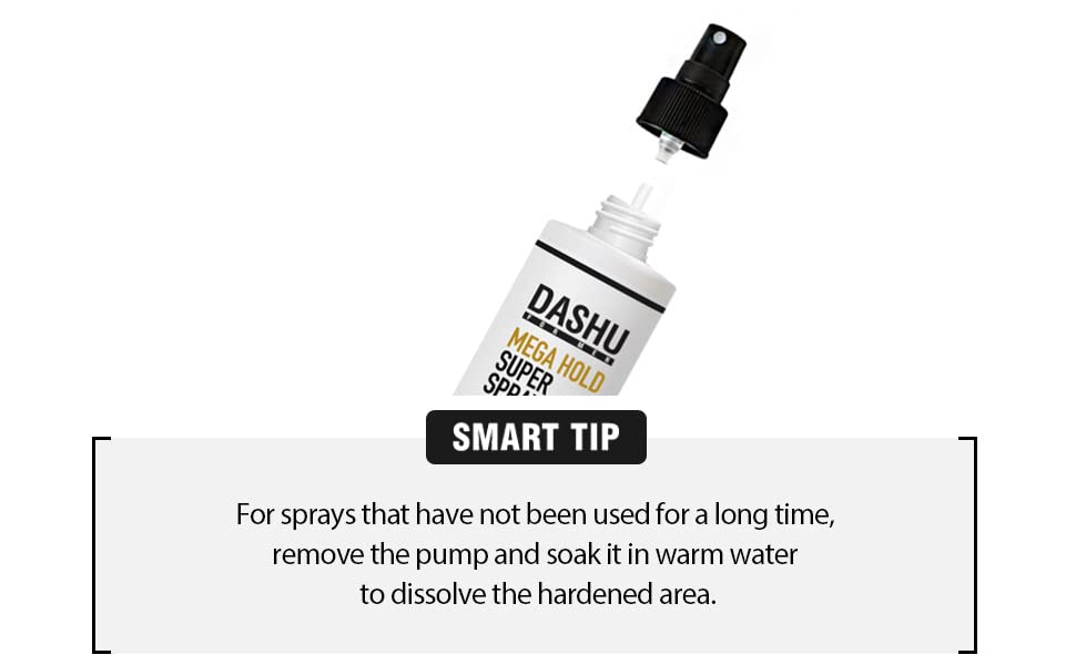 DASHU Premium Mega Hold Super Spray 8.45fl oz – Extra Strong Hold, Dryness Prevention, All-Natural Ingredients
