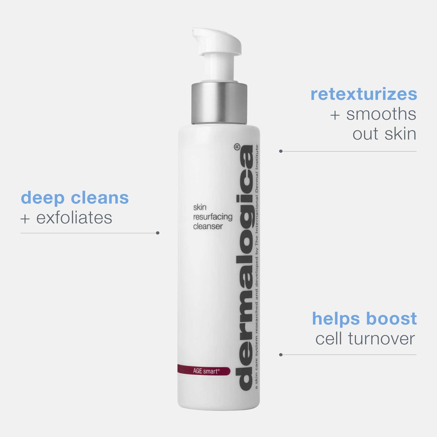 Dermalogica Skin Resurfacing Cleanser, Dual-Action Anti-Aging Exfoliating Face Wash and Cleanser - Smoothes Skin with Lactic Acid, 5.1 Fl Oz